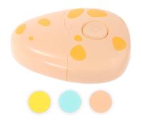 BESTYASH Cortaúñas Eléctrico Para Bebés y Niños 3 Cabezales Intercambiables, Pulidor De Uñas Seguro y Portátil, Diseño Amarillo De Huevo De Dinosaurio Para Cuidado Delicado Casa y Viaje