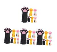 BESTYASH Corte De Gatos Corte De Piel Muerta Chiquillo Dedo Cubierta Cortadora De Cutículas Manga Protector De Cutícula Cubierta De Pinza Gel De Sílice 6 Piezas X 4