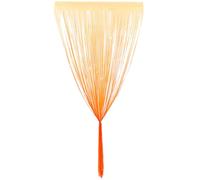 BESTYASH Cortina de Flecos Decorativa para Fiestas 1X2 M Cortina de Puerta Flecos de Plástico en Color Macaron Naranja Degradado Fondo Reutilizable para Cumpleaños y Eventos