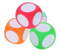BESTYASH Cubos matemáticos de borrado en seco 4 Piezas 6 cm Dados de Espuma creativos para y Profesores en aulas y Entrenamientos Profesionales, Dados Multiusos Reutilizables