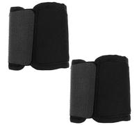 BESTYASH Cubrebotas para Patas y Cascos de Caballo de Tela Oxford Negra, Transpirable y Protectora, 2 Piezas para Cuidado y Protección de Caballos