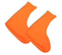 BESTYASH Cubrezapatos Antiarena para Senderismo y Playa, Polainas Elásticas y Portátiles de Caña Alta en Color Naranja, 1 Par Talla L para Excursiones y Actividades al Aire Libre