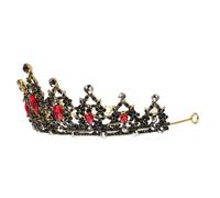 BESTYASH De De Imitación De La Vendimia Tiaras De La Novia Joyas Para El Cabello Prendas De Nupcial Accesorios Para El Cabello De Boda Rojo Pedrería