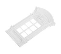 BESTYASH De Ventana Europeo para Casa De Muñecas Marco De Ventana Hecho Mano De Plástico Accesorios De Decoración para Coleccionistas y Renovación De Habitaciones