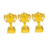 BESTYASH Decoración para Tartas Tema de Trofeo 3 Piezas Palillos para Cupcakes Adorno para Fiesta Concurso Postres Pastel Cumpleaños