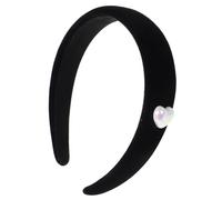 BESTYASH Diadema de Corazón de Terciopelo para Mujer Accesorio Vintage Acolchado Diadema Ancha Antideslizante para Lavarse la Cara para Uso Diario y Ocasiones Especiales Día de San