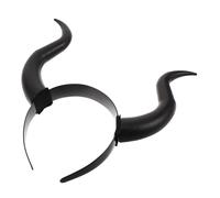 BESTYASH Diadema de Cuernos Demoníacos para Halloween Accesorio de Disfraz Gótico con Cuernos Curvados Realistas Diadema Cómoda y Resistente para Fiesta y Cosplay Decoración de Cabeza