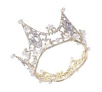 BESTYASH Diadema De Flores De Perla Tiara Nupcial Enjoyada Para Boda Accesorios Cabello De Novia Diadema Real Brillante