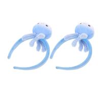 BESTYASH Diadema de Peluche de Medusas Azul para Disfraz de Criaturas Marinas, 2 Piezas, Accesorios para Fiesta de Cumpleaños y Cosplay Submarino, Diadema de Dibujos Animados para Mujer