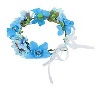 BESTYASH Diadema Estilo Bohemio con Flores Artificiales y Adorno de Mariposas para Niña, Accesorio Floral para Decoración y Fotos de Novia y Eventos