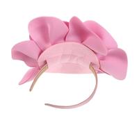 BESTYASH Diadema para Novia Flores de Perla 3D Rosa Tocado para Boda y Fiesta de Té Accesorio Floral Cabello Elegante y Flexible Adecuado para Eventos y Cosplay