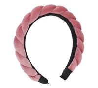 BESTYASH Diadema Trenzada de Terciopelo para Mujeres Diadema Ancha y Acolchada para y Actividades Lavarse la Cara o Leer Diseño Elegante y Cómodo para Look Sofisticado