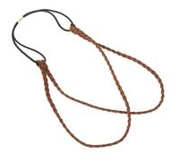 BESTYASH Diadema Trenzada Retorcida Artesanal Café, Banda Elástica Ajustable, Para Mujer, Uso Diario y Accesorios De Cabello Bohemios, Tamaño Único