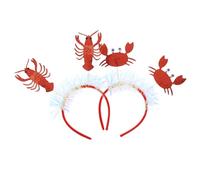 BESTYASH Diademas Creativas De Langosta y Cangrejo 2 Piezas, Accesorios De Vida Marina Pequeños, Diademas Decorativas Para Fiestas, Carnaval y Disfraces