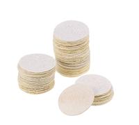 BESTYASH Esponjas Desmaquillantes de Lufa Reutilizables 50 Pcs Tamaño Estándar Exfoliantes Suaves para Epidermis Sensible Cuidado Facial Diario Higiene Natural