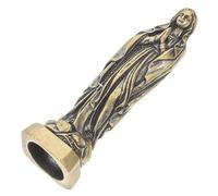 BESTYASH Estatua Virgen María Miniatura De Latón Vintage, Decoración Religiosa para Escritorio, Escultura Artesanal De María Pequeña, Símbolo De Devoción Cristiana, Adorno para Iglesia o Altar