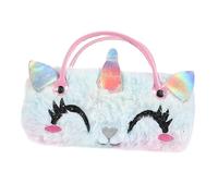 BESTYASH Estuche de Gafas de Unicornio de Felpa para Práctico y Resistente para y Almacenamiento de Gafas de Sol y Lectura con de Transporte y Divertido