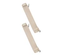 BESTYASH Estuche Elástico para Lápices de PU Beige Cremallera, 2 Unidades, Gran Capacidad para Viaje y Uso Personal, Organiza y Evita la Caída de Bolígrafos