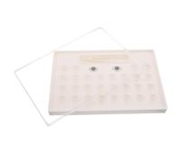 BESTYASH Estuche para Exhibir Lentes de Colores Transparente Organizador Portátil Compartimentos Separados para Almacenamiento Seguro de Lentes de Contacto Adecuado para Viajes y Uso