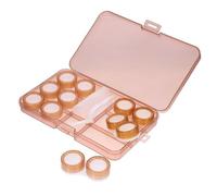 BESTYASH Estuche para Lentes De Contacto Transparente 6 Unidades Pequeño Sellado Hermético Fácil De Abrir Viaje Uso Diario Organizador Práctico para Mujeres