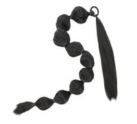 BESTYASH Extensión De Coleta Afro Sintética Con Burbujas 1 Unidad Tamaño Largo Para Mujer Con Lazo, Peinado Fácil Para Fiesta, Cosplay y Uso Diario