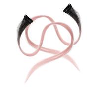 BESTYASH Extensiones de Cabello Sintético Rosa 2 Pcs Clip Mechas de Color Gradiente para Mujeres Accesorios de Fiesta Fijación Rápida y Naturales
