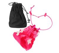 BESTYASH Funda Difusora Para Secador De Pelo 2 Piezas Tamaño Lona Plegable Negra y Rosa Para Cabello Húmedo y Seco Viaje Salón Organizador Portátil