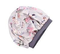 BESTYASH Gorro de Dormir de Satén para Mujer y Niñas Cabello Rizado Material de Imitación Seda Diseño Elástico Que Mantiene el Cabello en Su Lugar