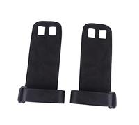 BESTYASH Guantes de Cuero para Fitness Antideslizantes Resistentes al Desgaste con Muñequera Soporte para Entrenamiento de Pull Up y Levantamiento de Pesas Negro Talla