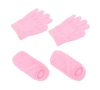 BESTYASH Guantes de Gel Hidratante y Calcetines Hidratantes Spa 2 Pares Talla Única para Manos y Pies Secos Hombres y Mujeres Cuidado Reparador en Casa y Viaje