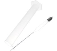 BESTYASH Hidrómetro para Medición Precisa de Densidad y Azúcar de para Jarabe de Arce Taza de Prueba de 250ml, Fácil de Usar y Superficie Lisa