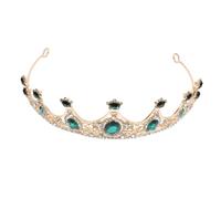 BESTYASH Infantil Mamá Despedida De Soltera Cumpleaños Decoraciones Para Escena Princesa Boda Para Novia Para Niñas Tiaras De Novia Novias Tiara Roja Acrílico Verde