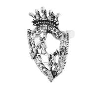 BESTYASH Insignia De Caballo Felpa Broche De Broche Verde Flor En El Ojal Persianas Enrollables Esmeriladas Broche Cuadrado Broche De Halloween Broche De Clip Silver Aleación De Zinc