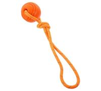BESTYASH Juguete Masticable Resistente Pelota de Goma Naranja Portátil para Perros y para Mejorar Inteligencia y Entretenimiento