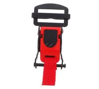 BESTYASH Kit de Hebillas para Casco de Moto Clip de Liberación Rápida Ajustable Cierre Lateral Seguro con Destornillador Compatible con Cascos Integrales y Abiertos Rojo