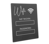 BESTYASH Letrero de Acrílico para de Wifi sin Base Decoración para Habitaciones de Invitados y Oficinas de Instalar y Limpiar para y Restaurantes