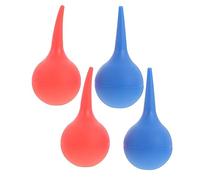 BESTYASH Limpiadores De Oídos De Succión 4 Piezas (75 Ml) Goma Roja y Azul Limpieza Segura Accesorios Para Cuidado Del Oído Uso Doméstico y Eliminación De Polvo Para Niños y Adultos