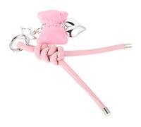 BESTYASH Llavero para Teléfono Cadena de Lazo Rosa de Pu, Diseño Versátil y Único, Colgante Decorativo para Bolso o Móvil, Accesorio de Moda Sencillo y Elegante