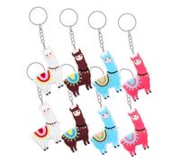 BESTYASH Llaveros de Alpaca de PVC 8 Piezas - Colgantes Decorativos para Mochila Bolsos y Regalos Infantiles en Fiestas y Eventos