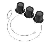 BESTYASH Lupa De Aumento Clip para Joyería y Relojería, Lente De Aumento Multifuncional Desmontable, Ajustable para Trabajos Detallados y Lectura, 4 Piezas Lentes De 5X, 10x y 15x, Aro De Joyero