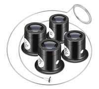 BESTYASH Lupa de Cabeza para Relojero Cristal de Joyero y Gafas Lupa de Vidrio para Reparación de Relojes y Trabajos de Precisión Soporte Ajustable Color Aleatorio