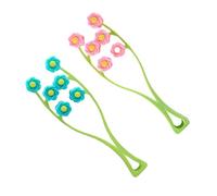 BESTYASH Masajeador Facial de Rodillos en Forma de Flor, Juego de 2 Piezas de PP, Diseño Creativo para Masaje y Contorno del Rostro, Uso Diario