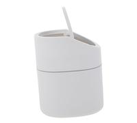 BESTYASH Mini Bote de Basura de Escritorio con Tapa Papelera para Oficina y Hogar para Baños Habitaciones y Fabricada de Diseño Color Blanco