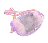 BESTYASH Mochila de Dibujos Animados para bandoleras Infantiles pequeñas Bolsas de Cuerpo para pequeños Bolso de Hombro para niña Bolso Cuero PU Rosa