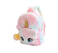BESTYASH Mochila De Unicornio De Peluche Colorida para Niño Niña Mochila De Espalda Ligera y Duradera para Guardería y Viajes Bandolera y Creativa