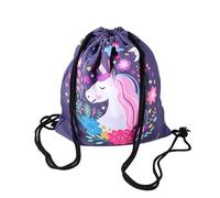 BESTYASH Mochila de Unicornio Estampada Mochila Cordón Moderna para Guardar Cosas para Viajes y Uso Diario como Saco de Niña