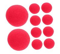 BESTYASH Narices de Payaso Rojas de Esponja 10 Piezas, Accesorio para Disfraces de Cosplay y Fiestas, Material Ligero y Cómodo, Adecuado para Halloween, Carnavales y Eventos de Decoración