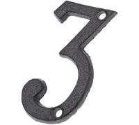 BESTYASH Números de Casa para Exterior, Números de Puerta de Hierro Fundido, Superficie Lisa, Estilo Moderno, para Puerta Exterior y Buzón