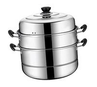 BESTYASH Olla Vaporera Inoxidable de Apilable para Cocción al para Tipo de de Calor