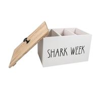 BESTYASH Organizador De Maquillaje De Madera Con Tapa Caja De Almacenamiento Para Cosméticos y Artículos De Contenedor De Diseño Rústico Para Mujeres Para Baños y Mesas De Tocador